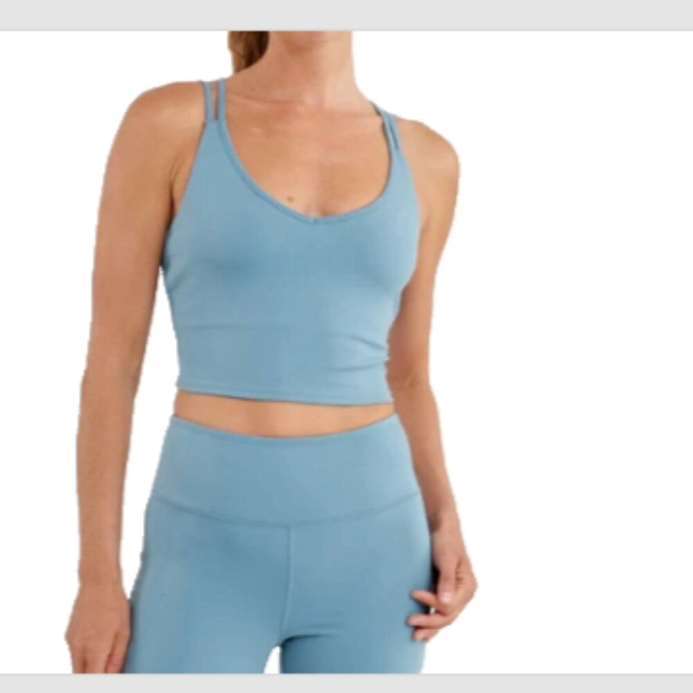 THRIVE SOCIETE SET Dynamic Snap Bootcut Legging & V Neck Bra Tank Size S NEW